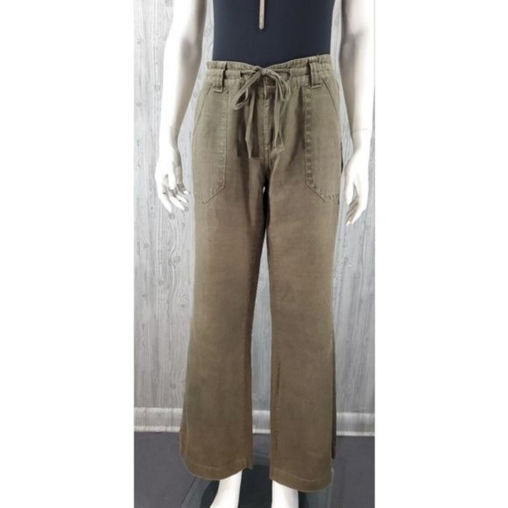 Vintage Linen Wide Leg Pants Uptown Granola Girl Y2K 00s - Picture 2 of 7